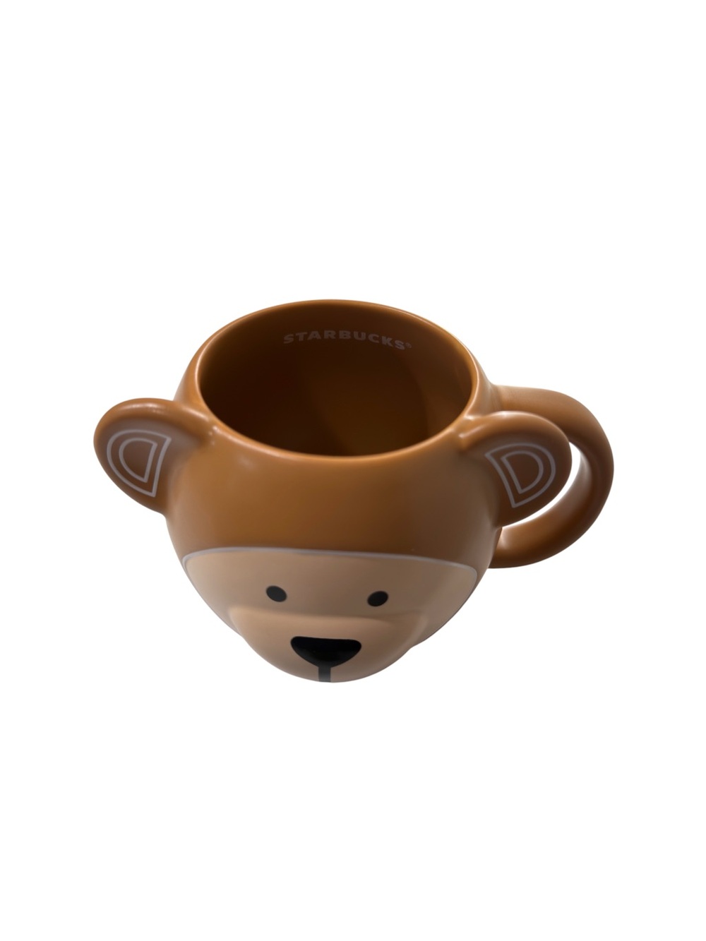 Starbucks 2025 Winter Bearista Brown Ceramic Mug 14 oz Bear Face Coffee Cup New - Picture 6 of 6